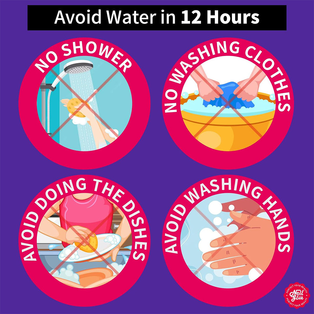 Nail Polish Glue for Press On, 3 Pack Solid Nail Glue Gel for Acrylic Nails, Nail Gem Glue with Nail Files