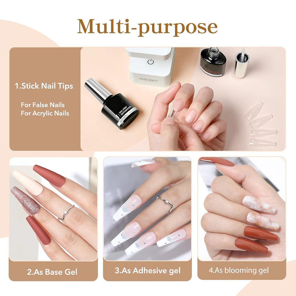 The Best Nail Glue 4 in 1, Gel Glue For Press On Nails, Best Nail Glue That Lasts For Weeks