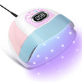 Nail Dryer Machine for Regular Polish 220W LED UV Curing Lamp with 45 Beads Nail Light for Desk with  LCD Touch Display Screen