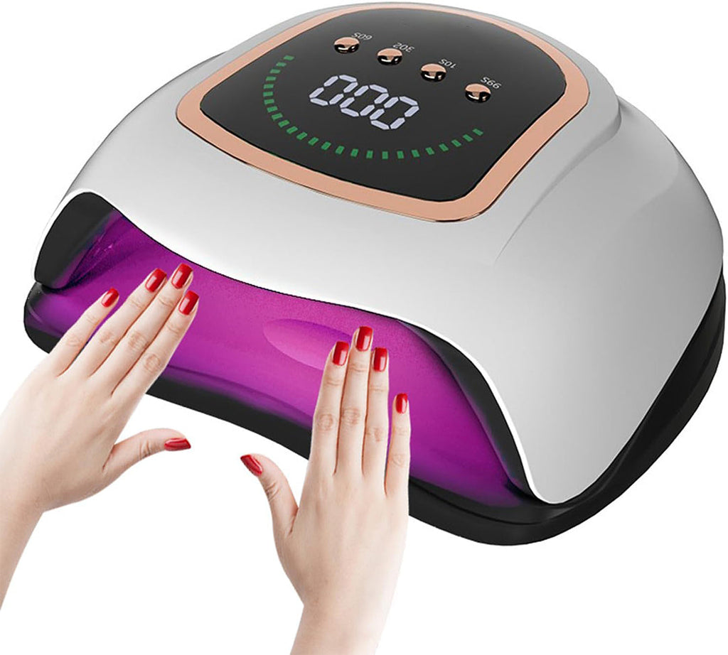 Best Gel Manicure Lamp 300W LED Light Nail Dryer for Nail Table Lamps for Nail Technicians with 4 Timer Settings