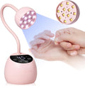 Gooseneck Best Salon Nail Lamp for Gel Nails, Cordless UV Curing Lamp 4 Times & Auto Sensor