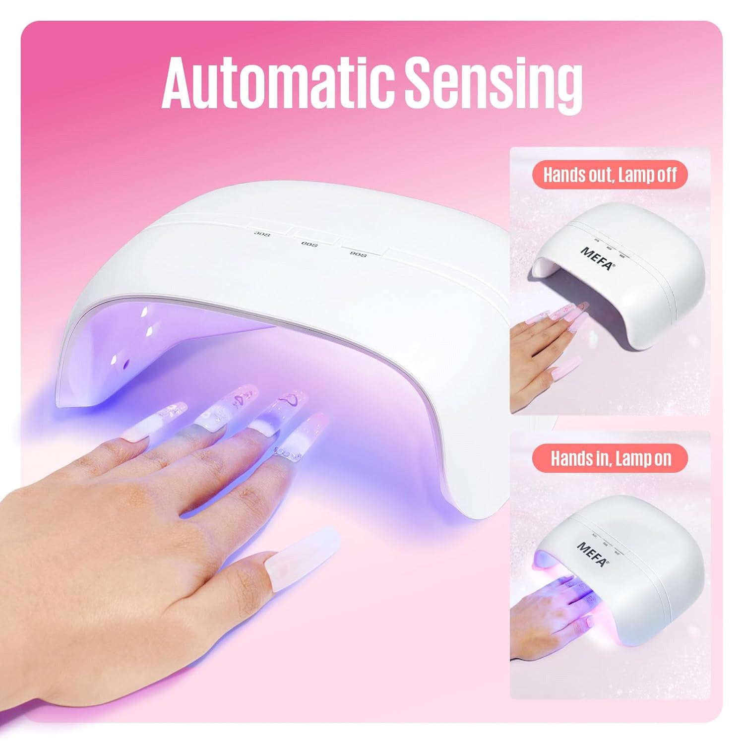 Best Regular Nail Polish Dryer for Gel Nail with 3 Timers, 72W Dryer for Gel Nail Polish Fast Curing