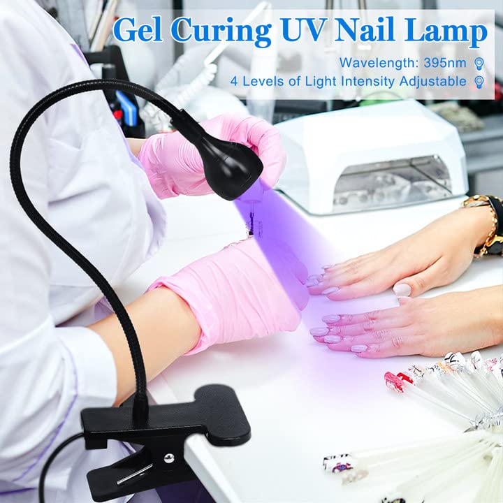 Professional Nail Lamp 3W 5V  Lamp for Gel Nails with 4 Levels Setting Nail Dryer for Gel Polish Curing
