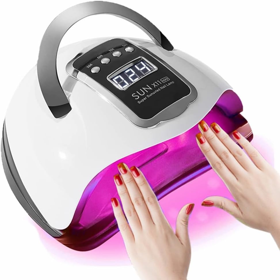 Professional Table Nail Lamp 280W Manicure UV Light for Gel Nails Technician Lamp with LCD Screen
