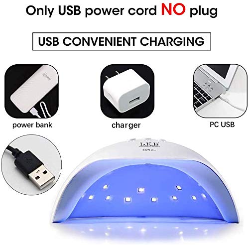 LED Light Nail Lamp for Gel Nails 3 Timers Good UV Nail L amp for Regular Polish Nail Dryer for Gel Nails