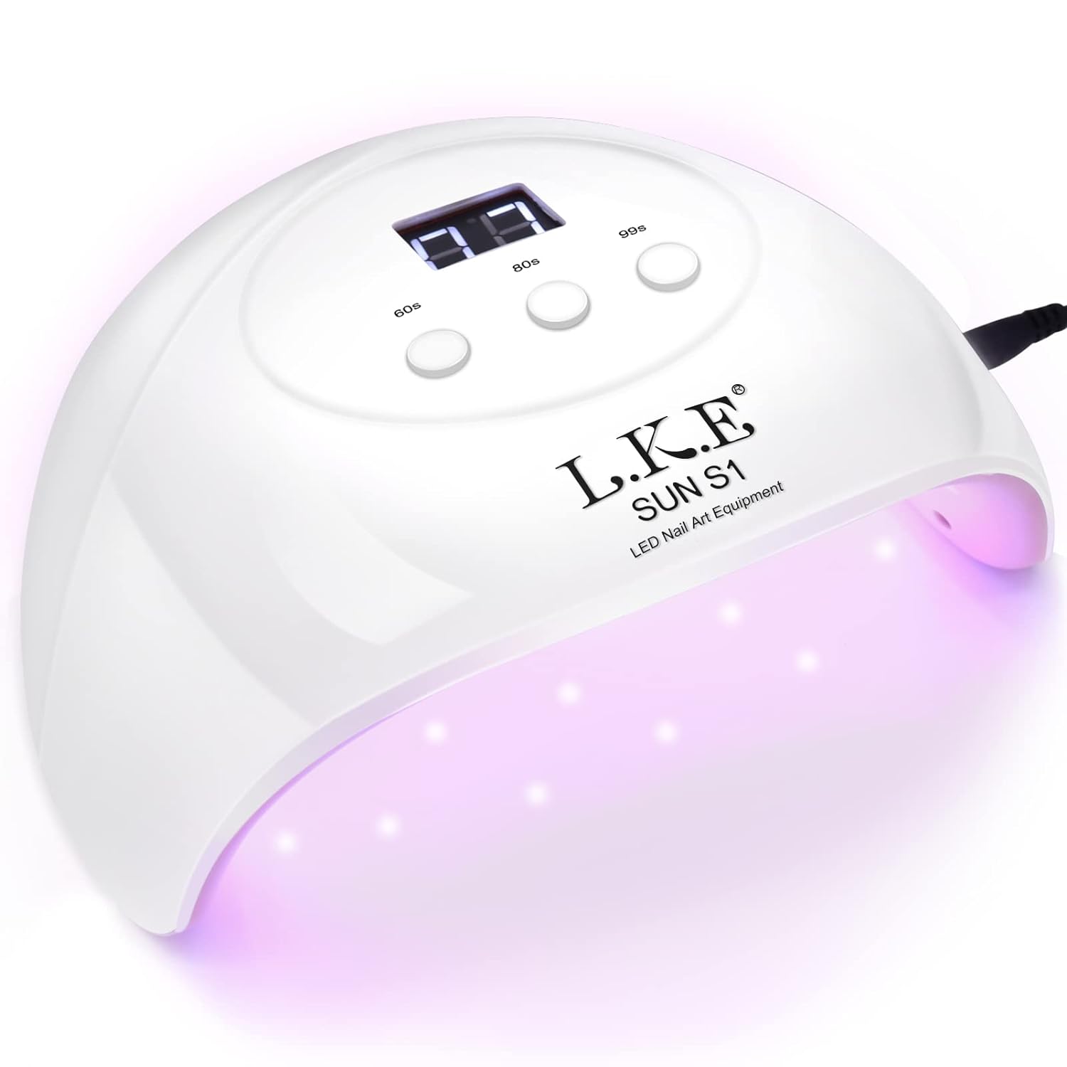 UV Nail Lamp Best with 3 Timers Nail Dryer Professional Nail UV Light for Gel Polish with Adapter