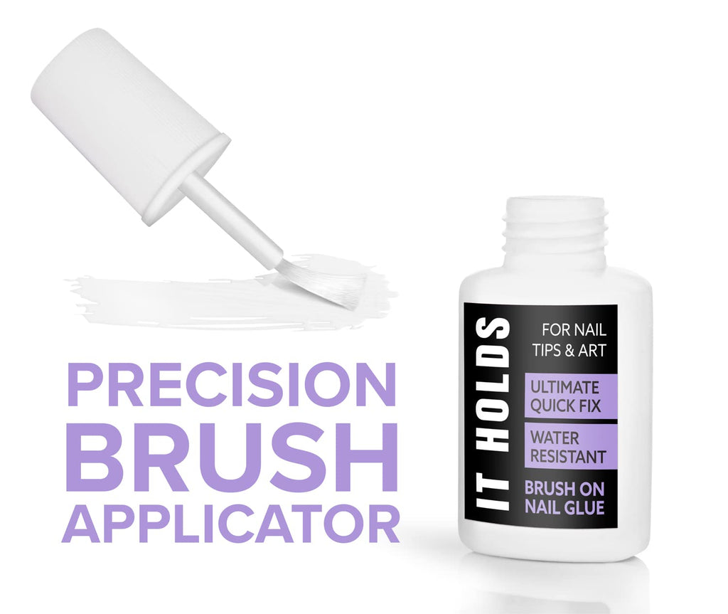 Best Strongest Nail Glue for Press On Nails, 8ml Gel Polish Glue, Strongest Fake Nail Glue for Nail Tips (Pack of 2)