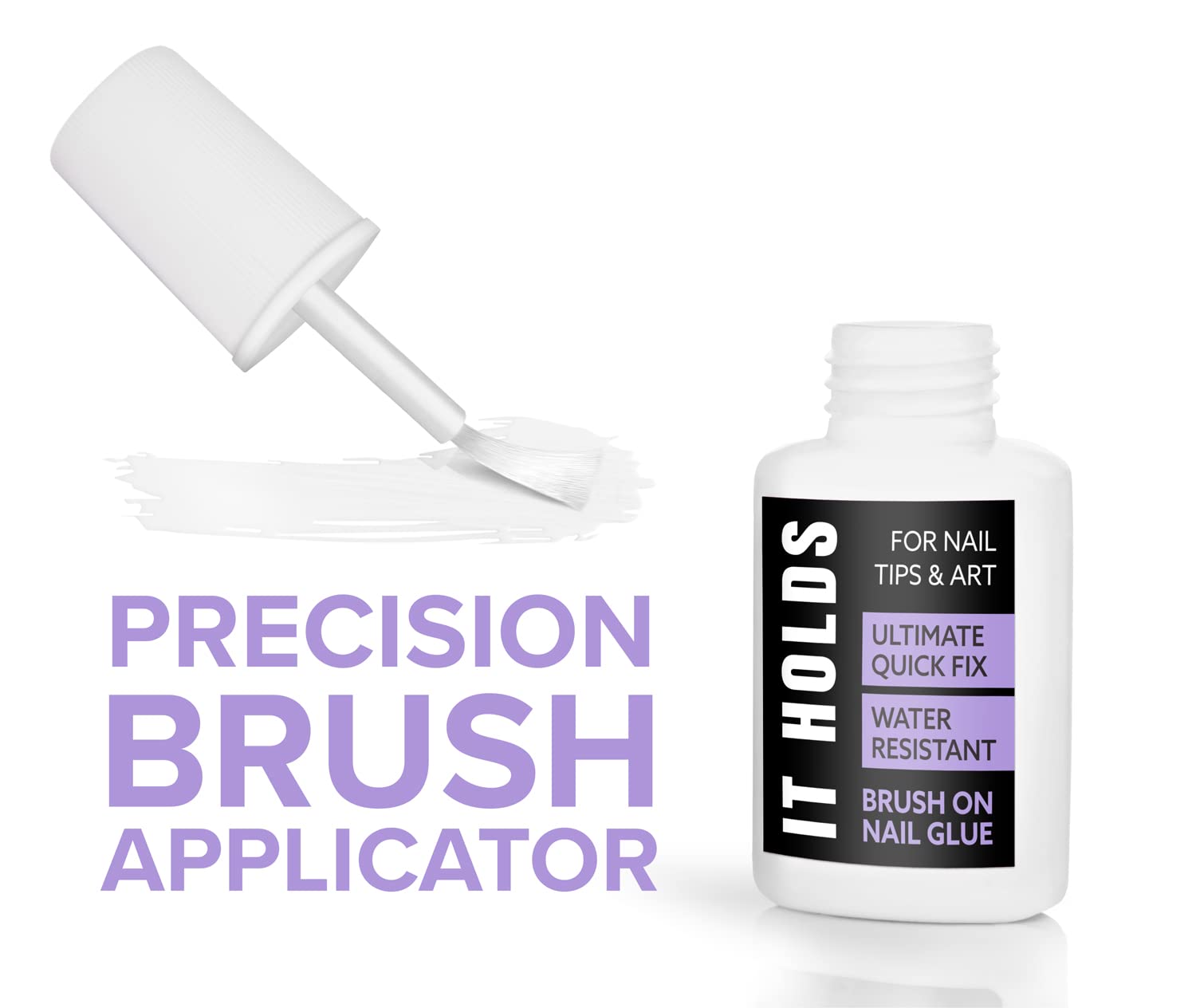 Best Strongest Nail Glue for Press On Nails, 8ml Gel Polish Glue, Strongest Fake Nail Glue for Nail Tips (Pack of 2)