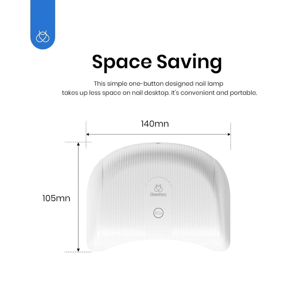 36W LED Nail Lamp for Gel Nails, Fast Drying Recommended UV Lamp for Nails with Timer Setting