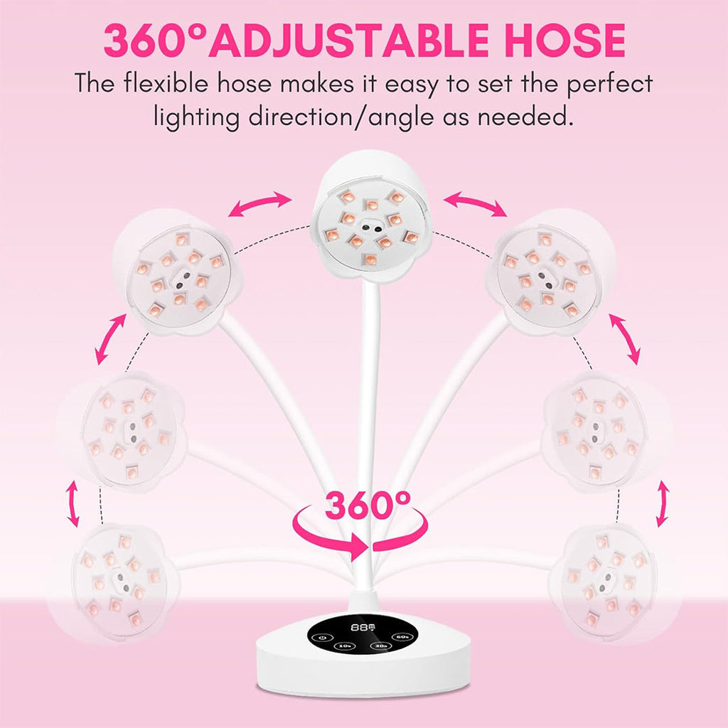 Best Mini UV Nail Lamp 10W Rechargeable Gel Lamp Nail Polish Dryer Machine with Auto Sensor & 4 Timer