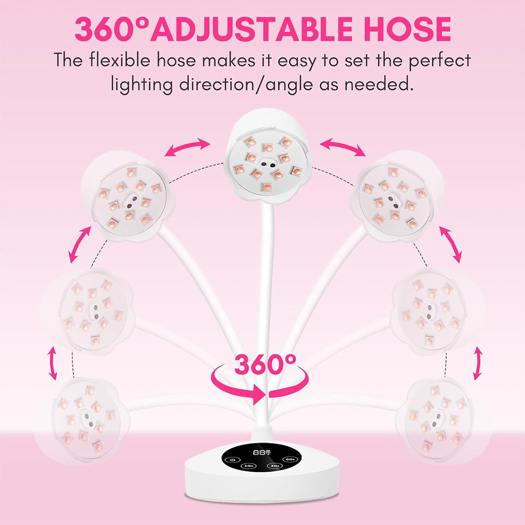 Best Mini UV Nail Lamp 10W Rechargeable Gel Lamp Nail Polish Dryer Machine with Auto Sensor & 4 Timer