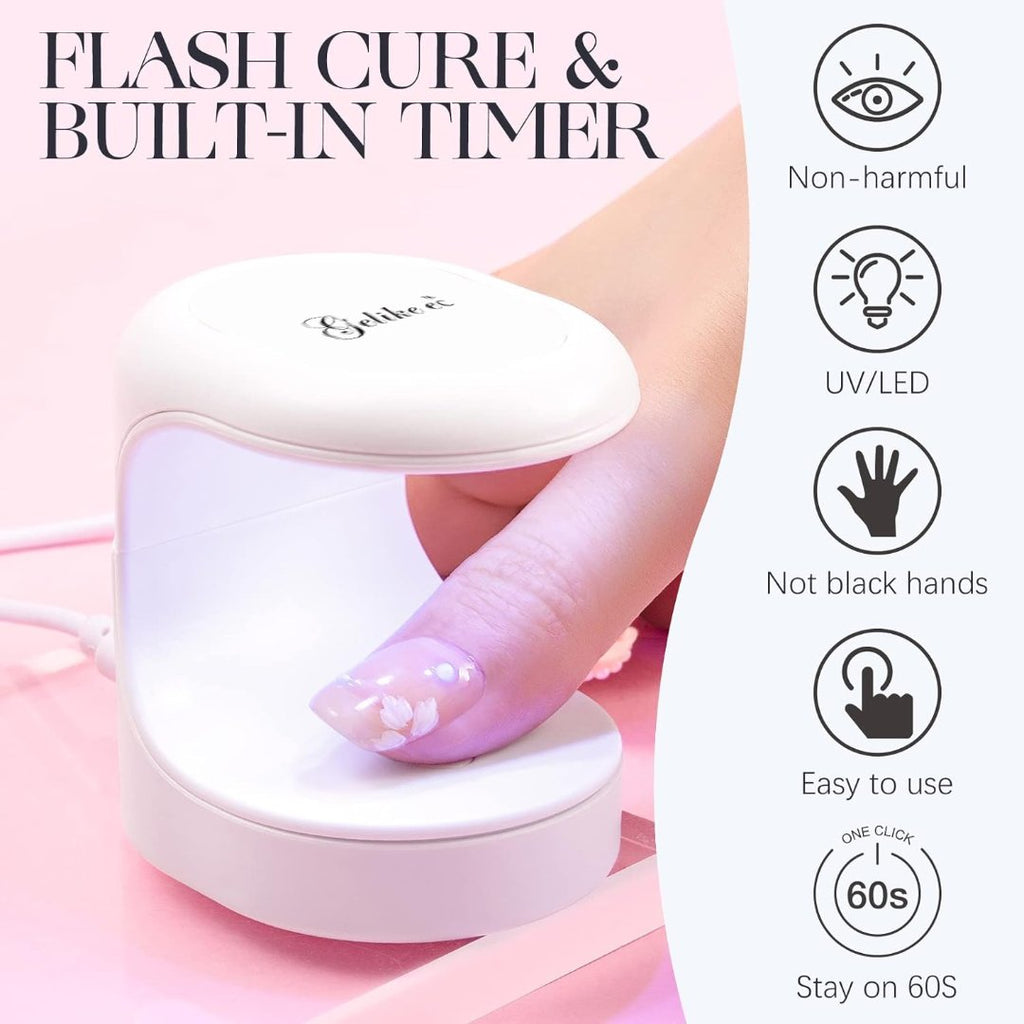 Mini Gelish Nail Dryer for Fake Nails Easy and Flash Lamp LED Nails For Nail Extension System