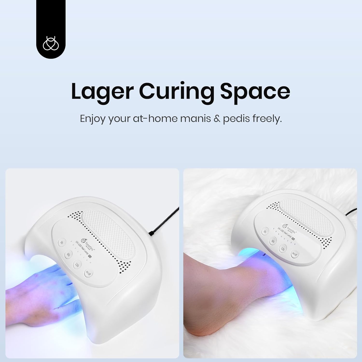 48W Professional UV Gel Nail Light with 3 Timers,LED Gel Lamp for Gel Nail Polish