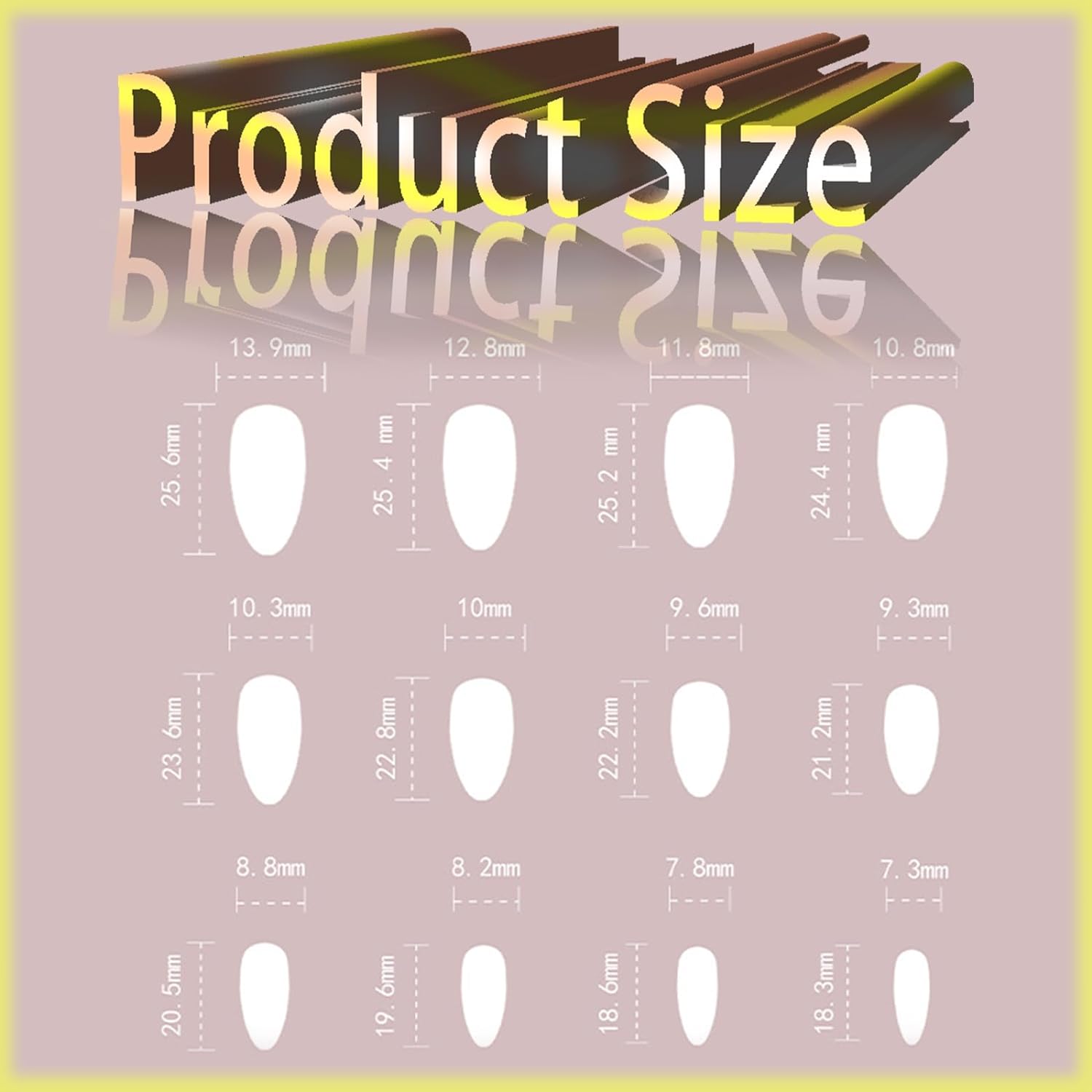 Coffin Press On Nails 24 PCS, Handmade Press On Nails for Women Girls, Best Reusable Press On Nails