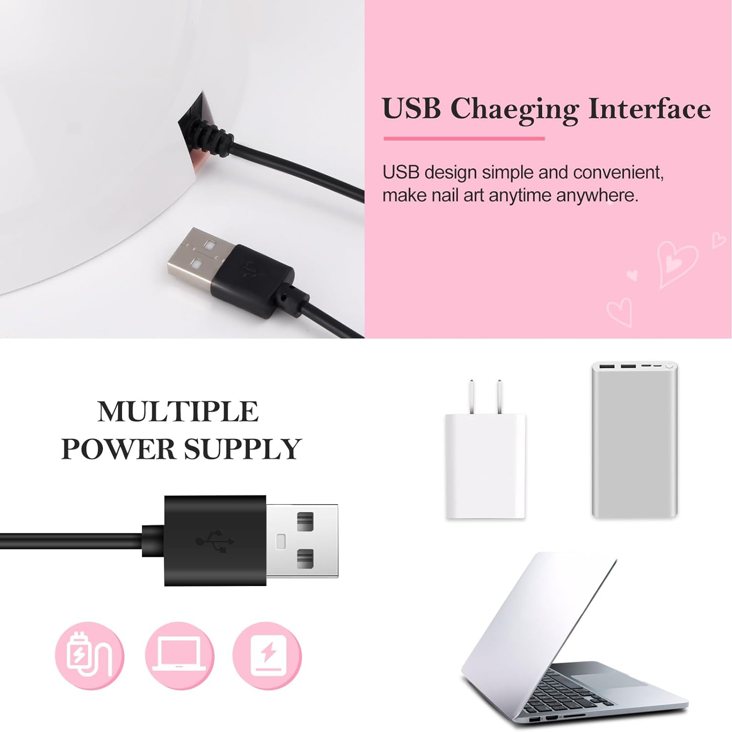 54W UV LED Gel Manicure with Automatic Sensor, Gel Nails Ultraviolet Light with 3 Timers