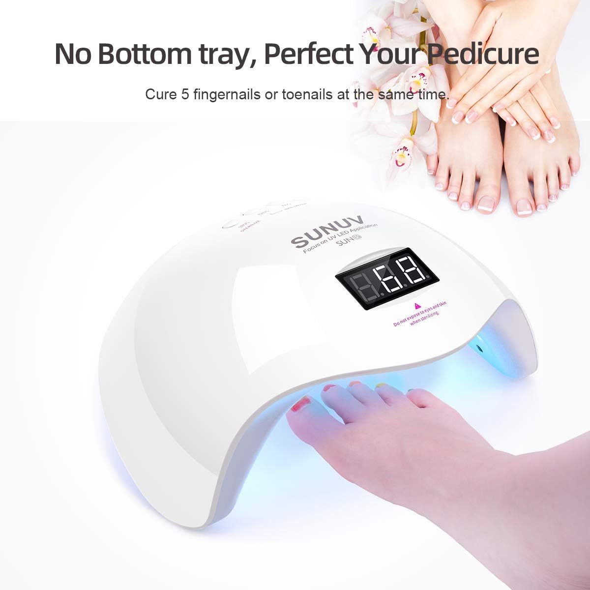 LED Gel Lamp for Gel Nail Polish with Auto Sensor Gel Nail Dryer for Girls Women
