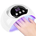 54W UV LED Gel Manicure with Automatic Sensor, Gel Nails Ultraviolet Light with 3 Timers