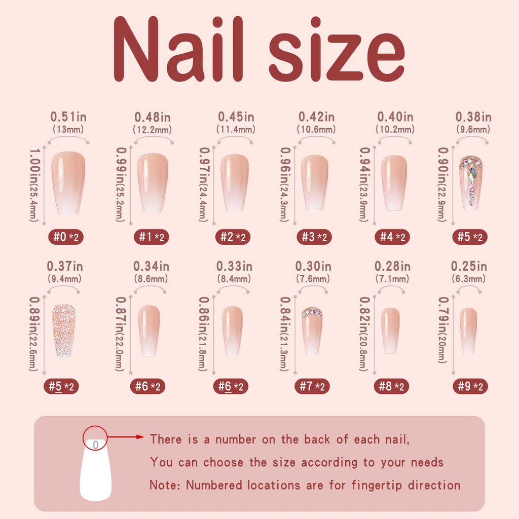 24 Pcs Advanced Best Glue On Nails That Last, Luxurious Rhinestone Design Reusable Fake Nails