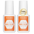 14ml Glue on Acrylic Nails Brush On Nails Glue Long Lasting Adhesive Nail Glue NO Cure 2pcs
