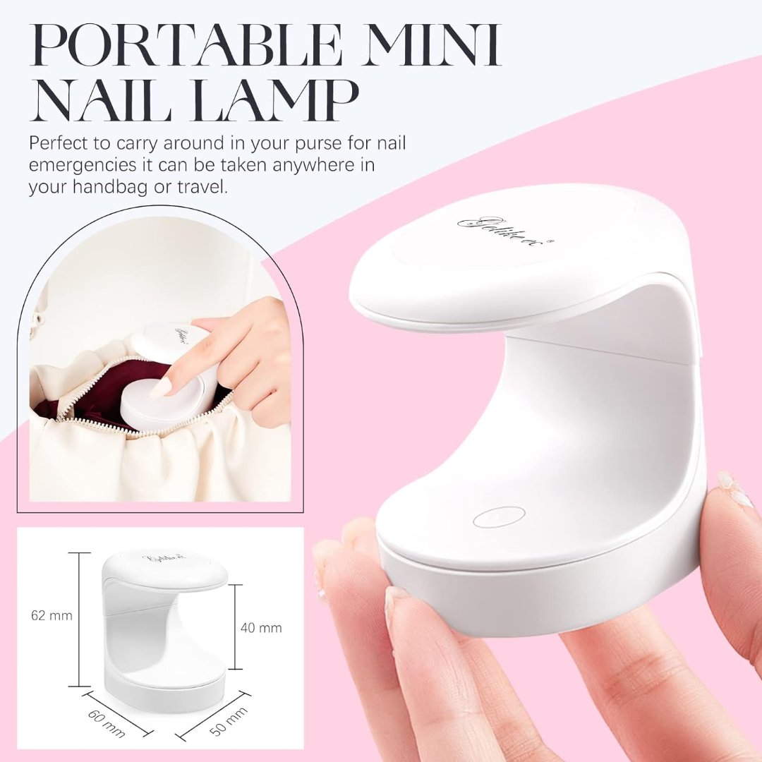 Mini Gelish Nail Dryer for Fake Nails Easy and Flash Lamp LED Nails For Nail Extension System