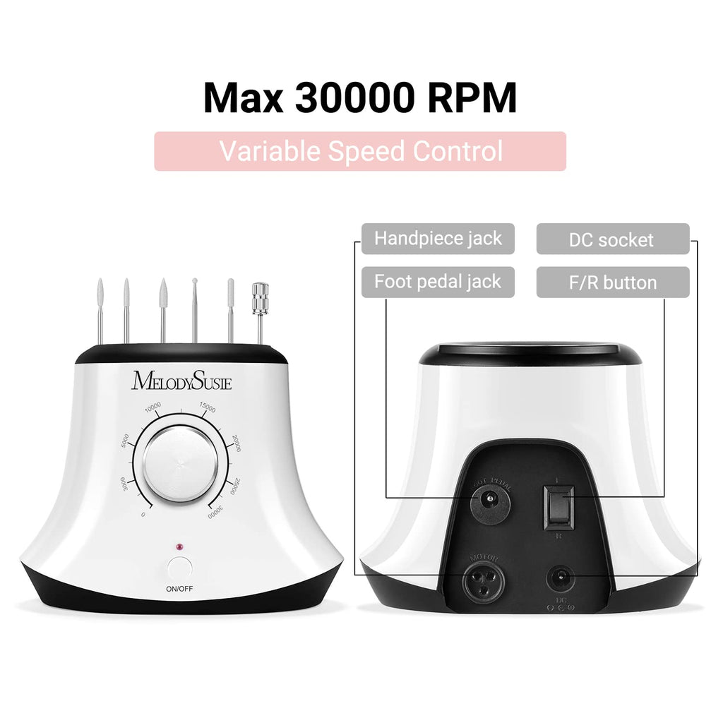 30000 RPM Professional Nail Drill Nearby, Electric Cuticle Remover for Shaping, Professional Nail Drill Kit