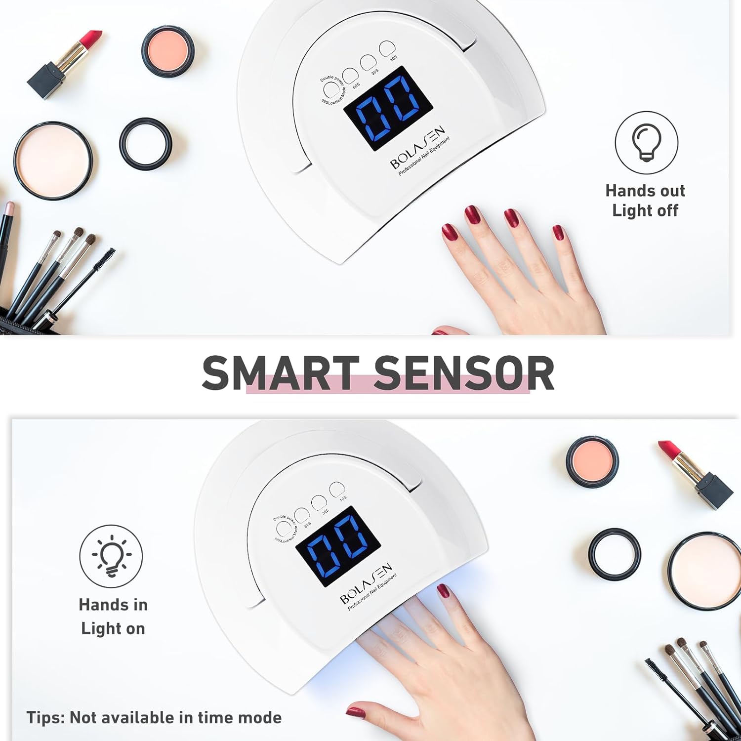 Professional Gel UV Nail Dryer Machine 80W LED Nail Dryer for Gel Polish with 4 Timers