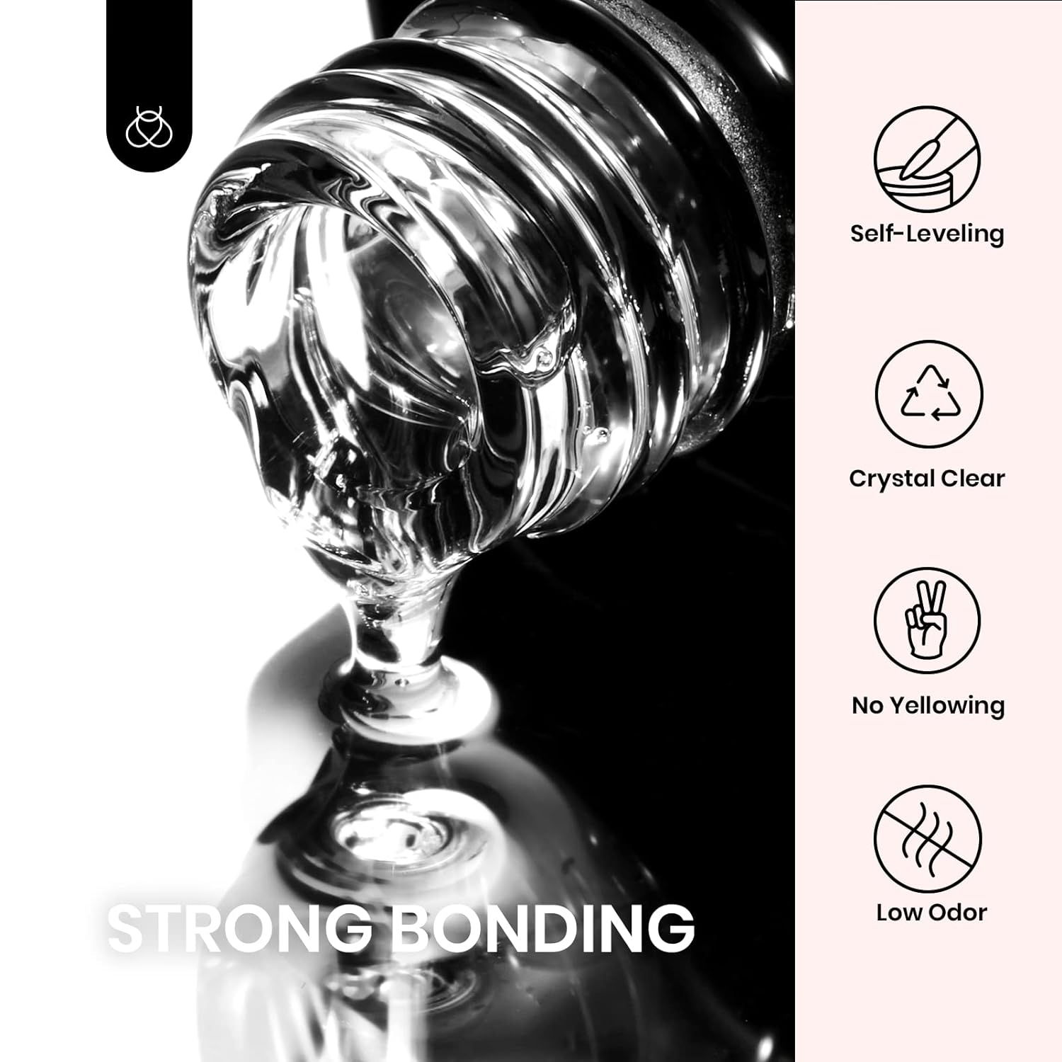 Best Professional Nail Glue For Acrylic Nails 5 In 1, Best Uv Gel Nail Glue for Nails Builder Extension, Solid Nail Gel Glue for Nail Tips