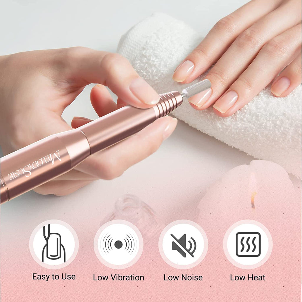 Portable Nail Drill Machine 11 in 1 Kit,Efile Nail Drill Set for Acrylic Gel Nails, Manicure Pedicure Tool with Nail Drill Bits