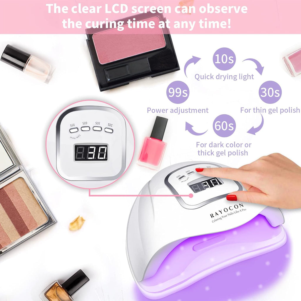 UV Gel Light Machine Nail Dryer for Nails 120W Nail Gel Polish Dryer for Nail Art Design Quick Nail Dryer Fast Curing