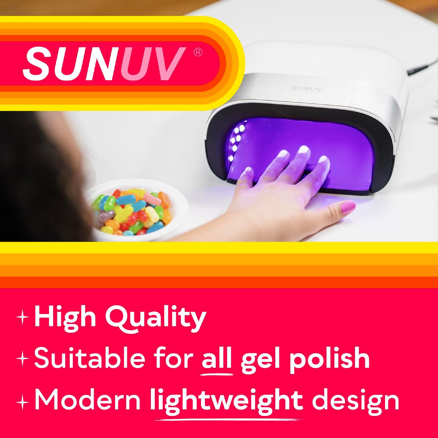 Best Nail Cure Lamp 48W Professional Gel Nail Machine for Girl Nail Design UV Drying Lamp with 4-Timer and Sensor