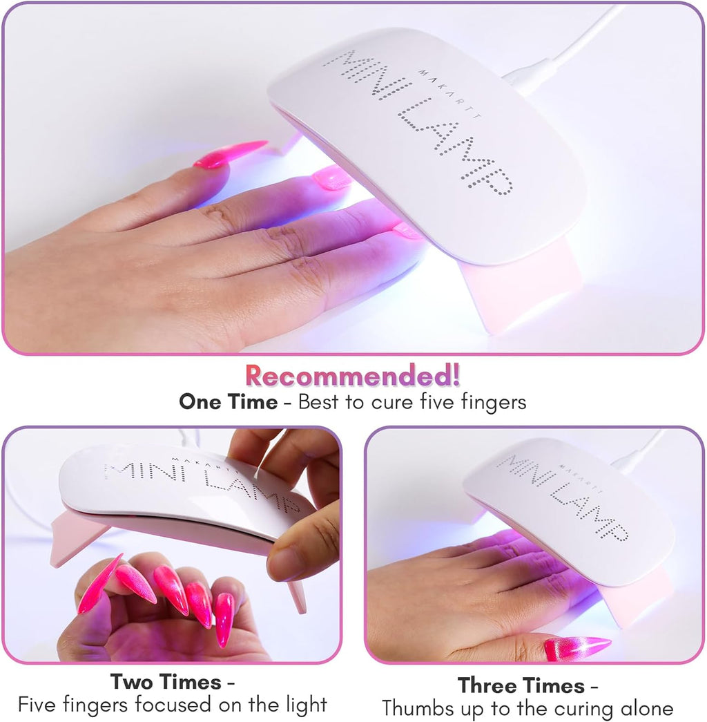 Gel Nail Machine 6W for Gel Nails Mini USB Portable Lamp Fast Drying Gel Polish Curing Nail Dryer Lamp
