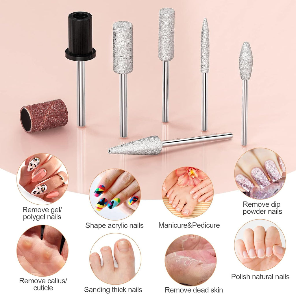Professional Nail Drill Bits 20000RPM, Best Nail Drill Machine for Acrylic Nails,Best Electric Nail Drill