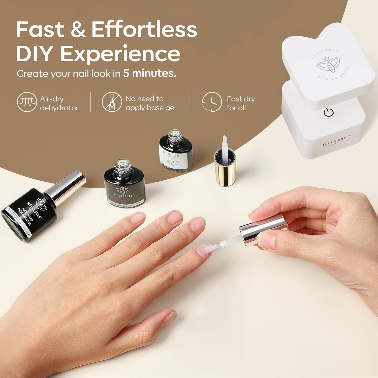 Best Nail Glue For Broken Natural Nails 15ml, Best Gel X Nail Glue4 in 1, Super Strong Nail Glue For Nail Tips