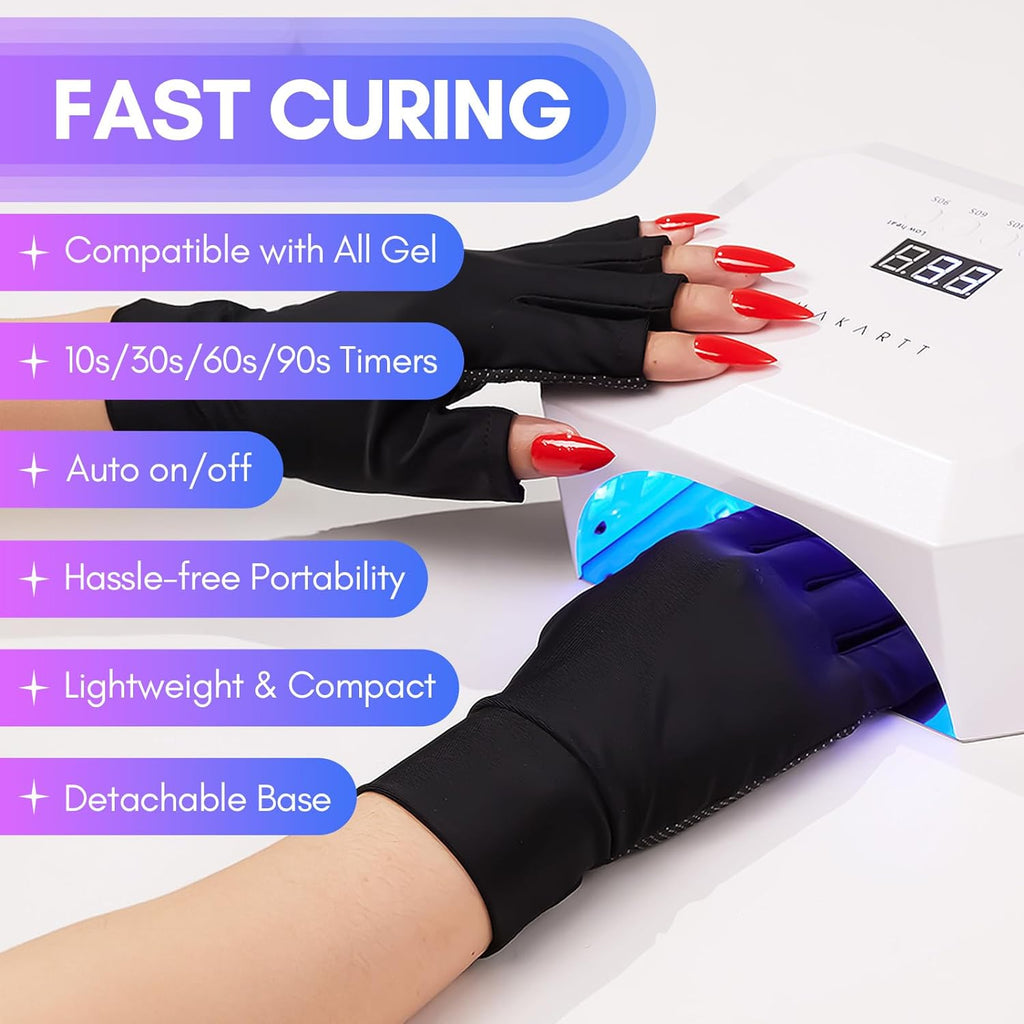 36W Rechargeable Nail LED Light Lamp with 4 Timer Settings, UV Nail Lamp Best LCD Display