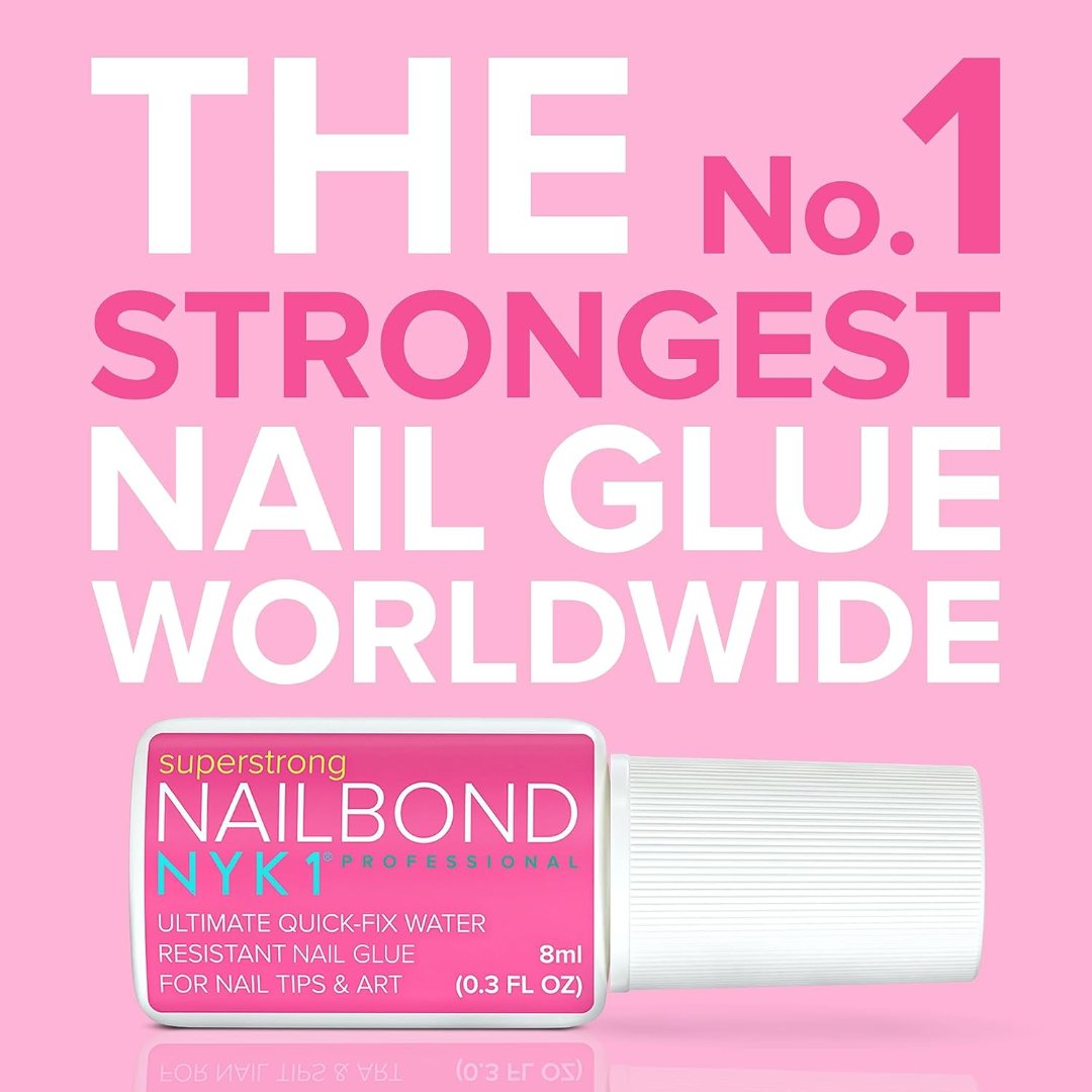 Solid Glue Gel For Nail Tips, 8ml Good Nail Glue For Press On Nails, Static Nails Brush On Nail Glue