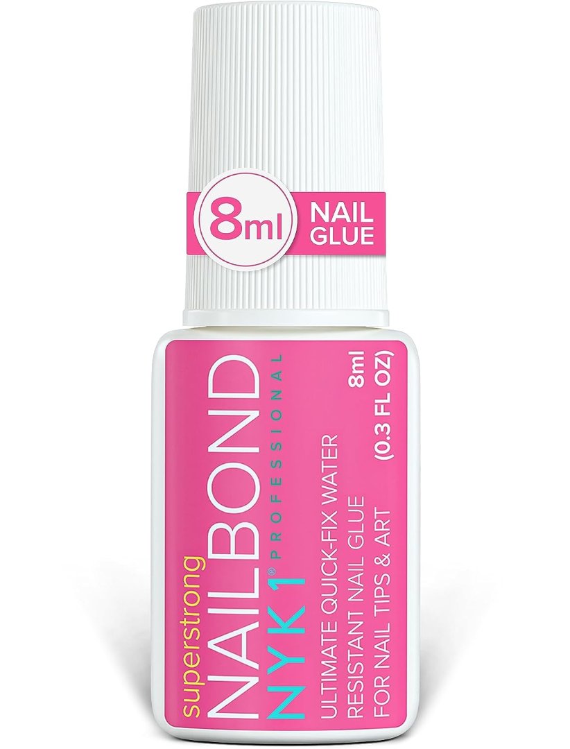 Solid Glue Gel For Nail Tips, 8ml Good Nail Glue For Press On Nails, Static Nails Brush On Nail Glue