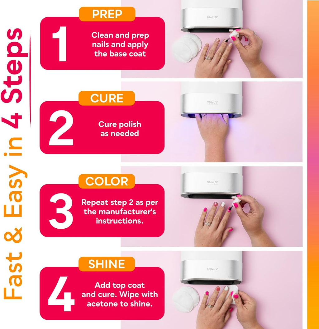 Best Nail Cure Lamp 48W Professional Gel Nail Machine for Girl Nail Design UV Drying Lamp with 4-Timer and Sensor