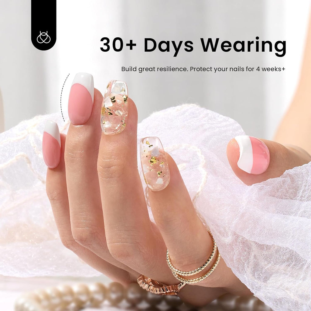 Best Professional Nail Glue For Acrylic Nails 5 In 1, Best Uv Gel Nail Glue for Nails Builder Extension, Solid Nail Gel Glue for Nail Tips