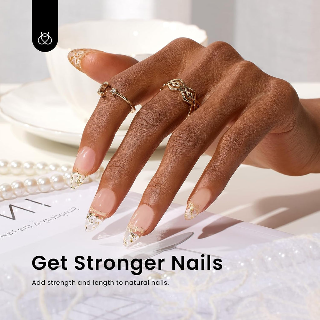 Best Professional Nail Glue For Acrylic Nails 5 In 1, Best Uv Gel Nail Glue for Nails Builder Extension, Solid Nail Gel Glue for Nail Tips