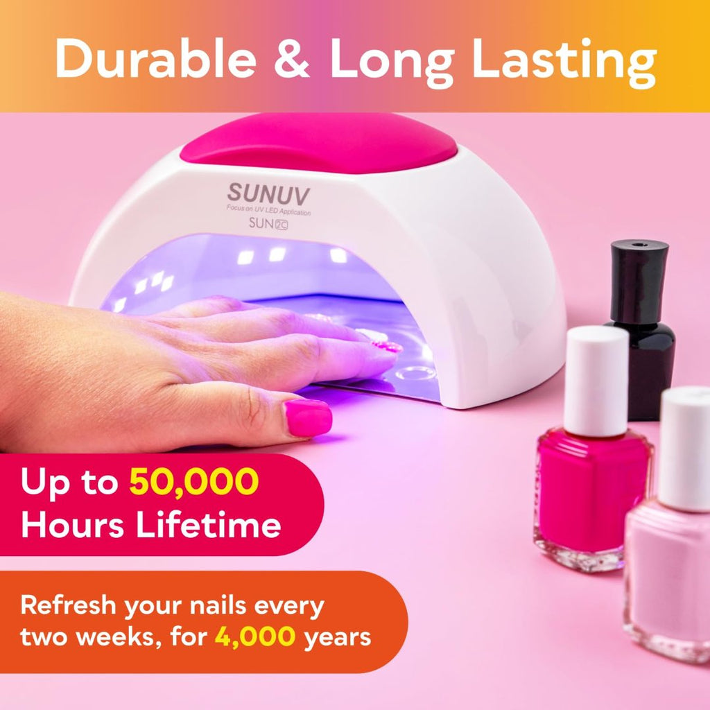 48W UV LED Light Nails,Nail Dryer for Normal Nail Polish with 4 Timer Settings