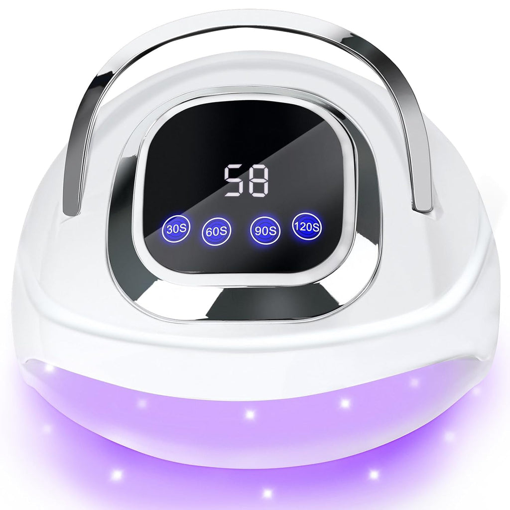Gel Nail Lamp Professional 268W LED Manicure Lamp with 60pcs Beads Finger Nail Dryer at Home