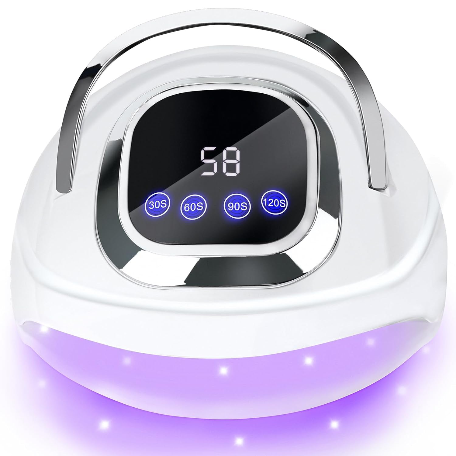 Gel Nail Lamp Professional 268W LED Manicure Lamp with 60pcs Beads Finger Nail Dryer at Home