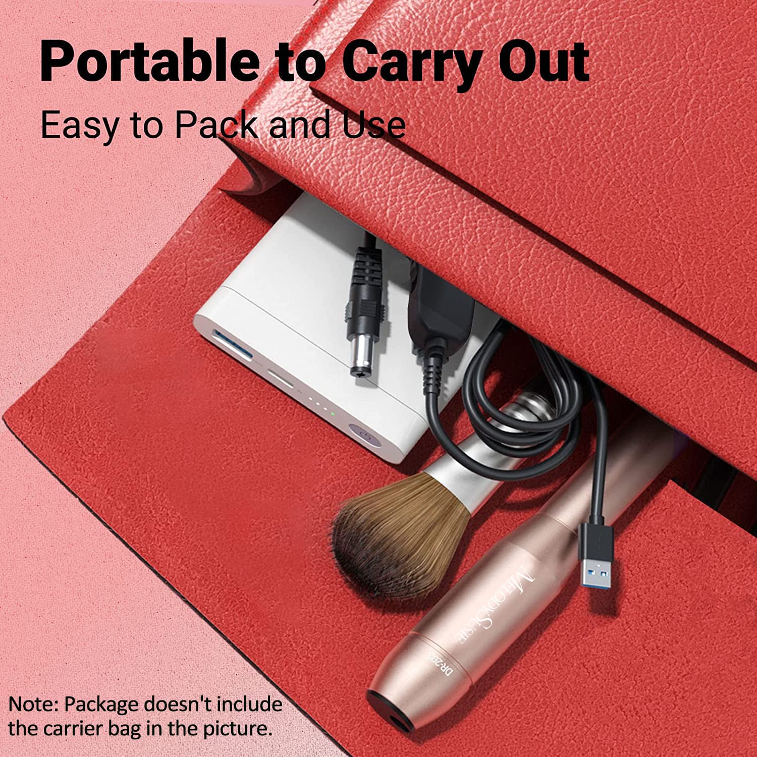 Portable Nail Drill Machine 11 in 1 Kit,Efile Nail Drill Set for Acrylic Gel Nails, Manicure Pedicure Tool with Nail Drill Bits