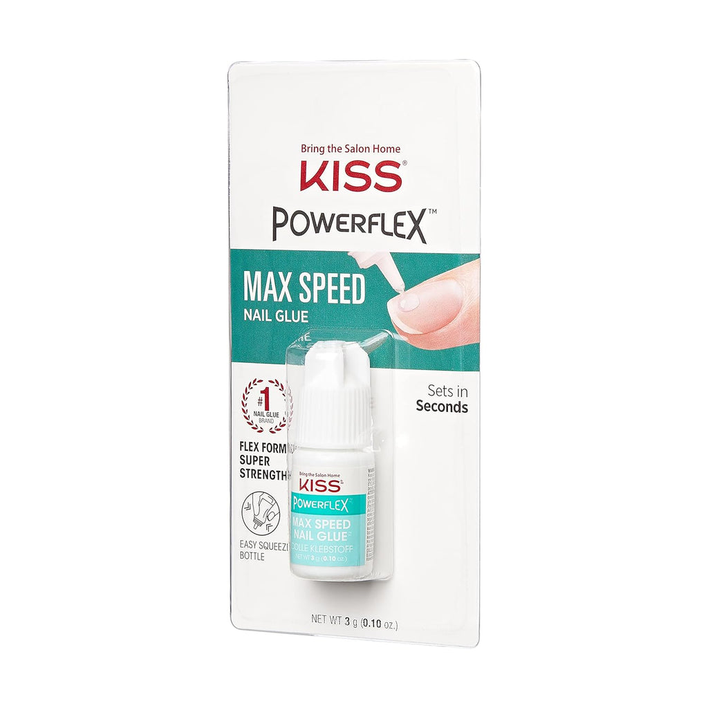 Maximum Speed Best Glue on Nails for Press On Nails, Super Strength Gel Nail Glue Nail Adhesive 3g (0.10 oz.)