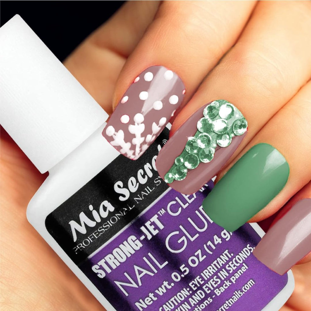 Best Acrylic Nail Glue Ideal to adhere Crystals Over Any Acrylic 14g