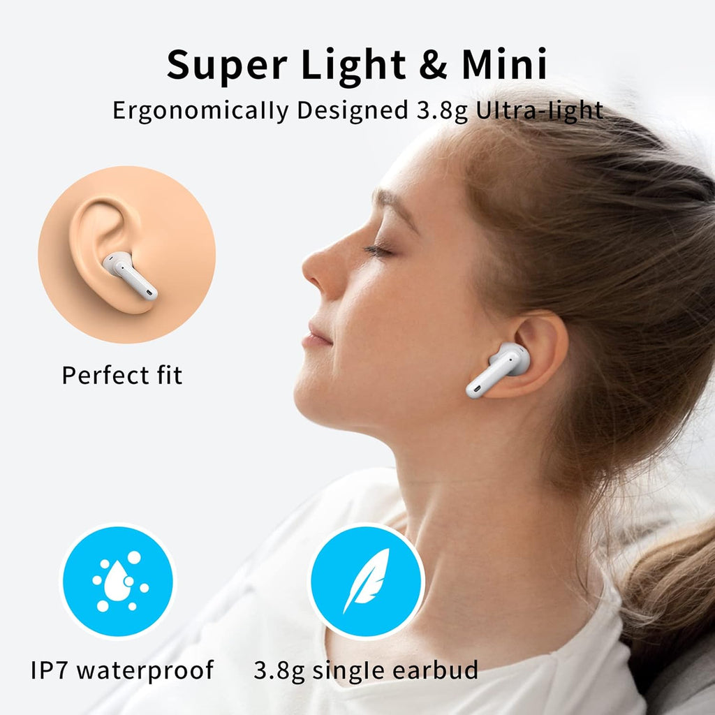 2026 Best Bluetooth Earbuds with Charging Case, 50H Stereo Sound