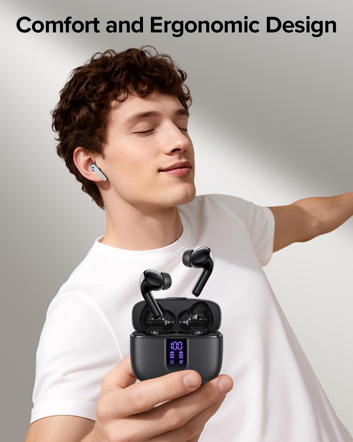 Best Budget Wireless Earbuds 60H Playback, Wireless Charging Case & IPX5