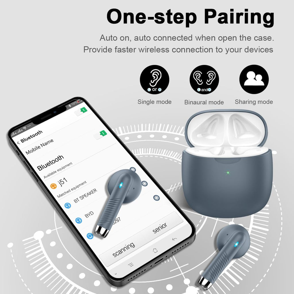 Best Cheap Bluetooth Earbuds - 32H Playtime & Noise Cancelling Mic, IP7