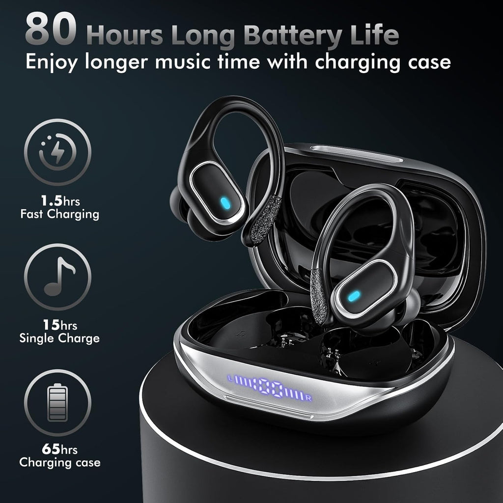 Wireless Earbuds for Android, 80H Playback Bluetooth 5.3, Earbuds Running IPX7 Waterproof