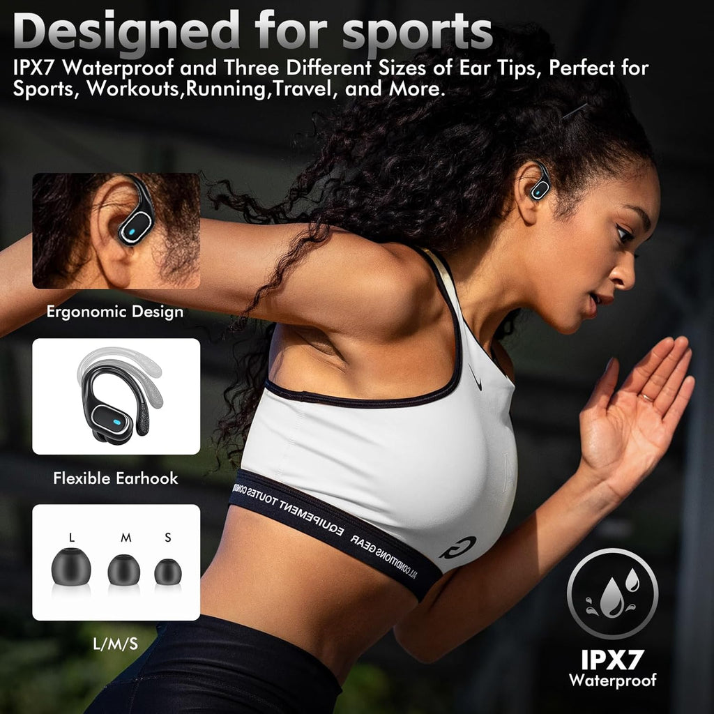 Wireless Earbuds for Android, 80H Playback Bluetooth 5.3, Earbuds Running IPX7 Waterproof